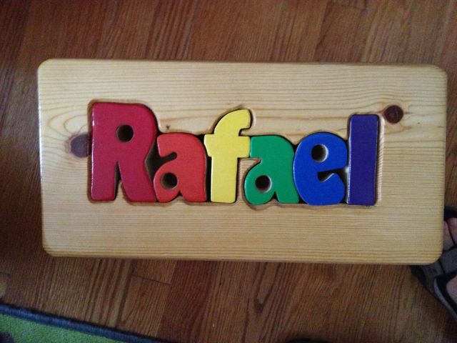 It's intended for kids, but the puzzle letters can easily become jammed if put in wrong