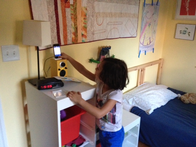 An old iPhone 3GS in the kids room still works just fine as an iPod with wireless access