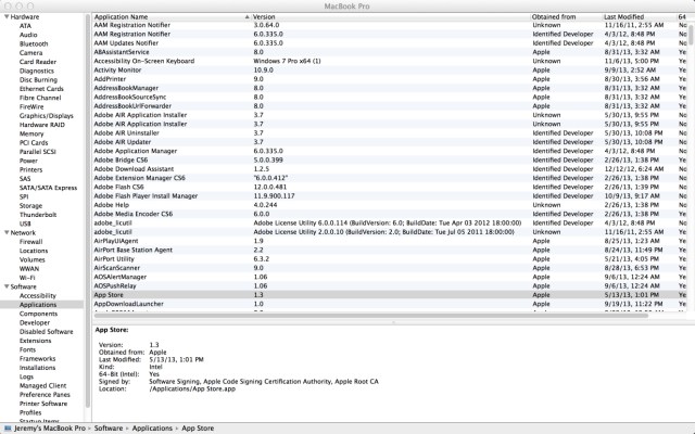 The system report had all the information I wanted, but I needed to extract the data