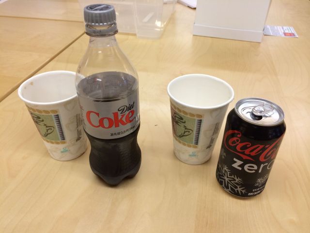 The Diet Coke / Coke Zero taste test