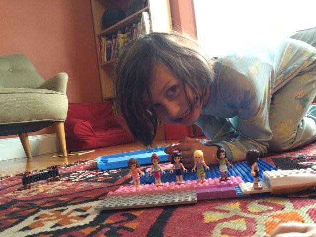 My daughter had enough pieces to build a dock for her Lego Friends to board a boat