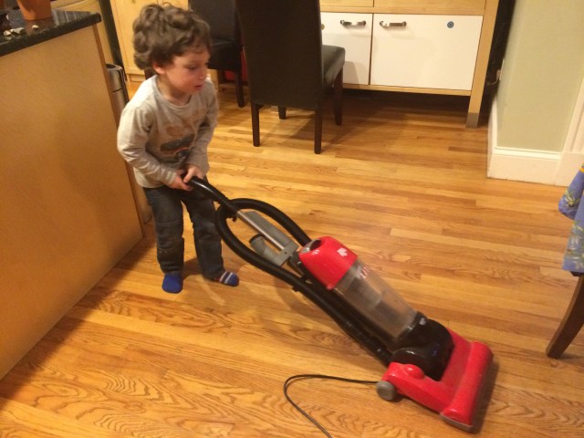 Rafael actually likes to help clean up, so might as well use it