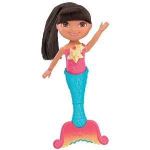 The swimming mermaid Dora was once a prized possession but was now ust sitting in a corner.