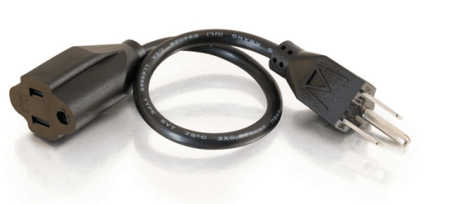 This nice, short extension cord makes it easy to reach anywhere